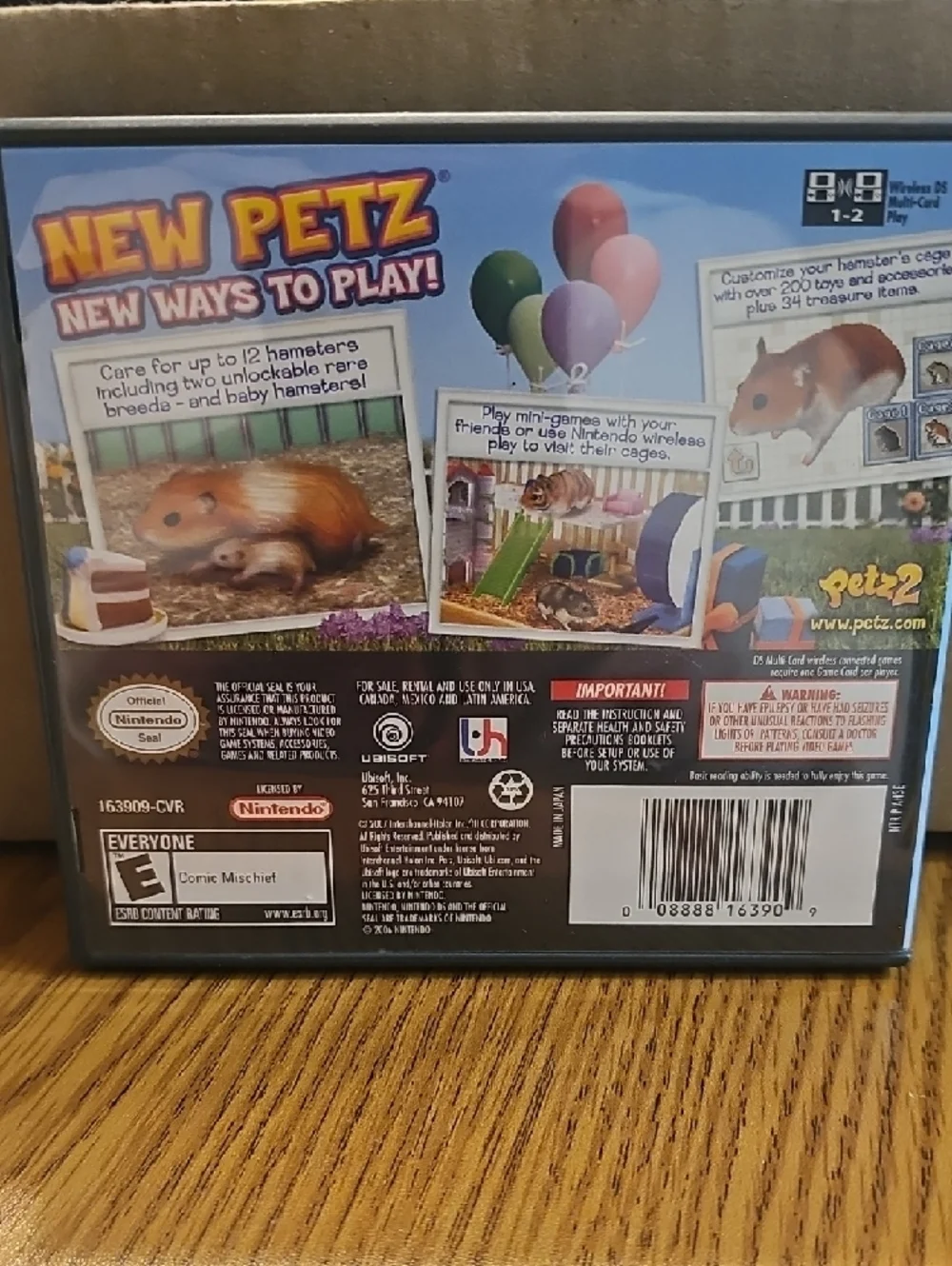 Petz Hamsterz 2  - Nintendo DS Game Like NEW